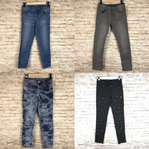 Justice Other - 4 pc lot Justice H&M Skinny Jeans Sz 12 Girls